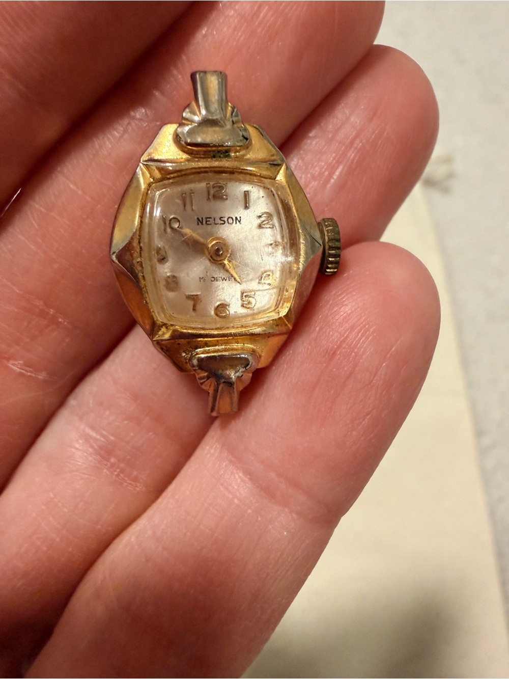 AS IS Gold-Tone Women's Vintage Watch Head